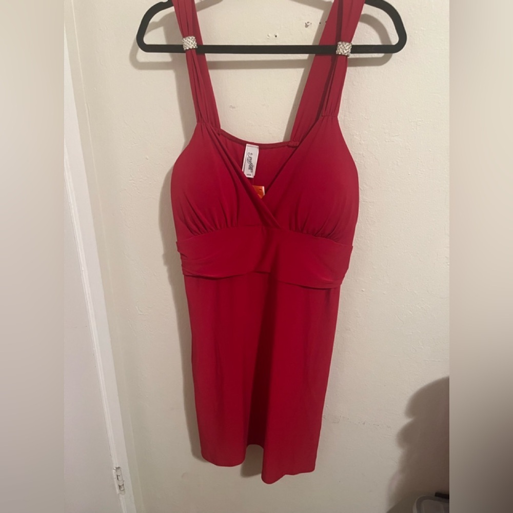 Chic Red‎ Sleeveless Dress